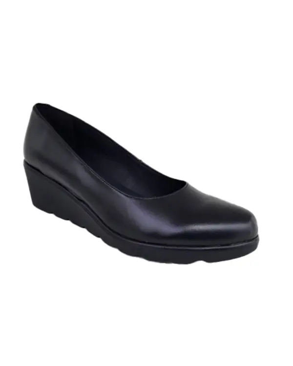 Slip-On Low Wedge Heel Pump