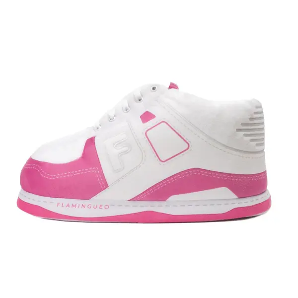 Retro Pink and White Sneaker Slipper
