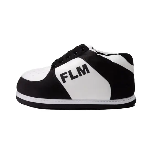 Monochrome FLM Low-Top Plush Slipper