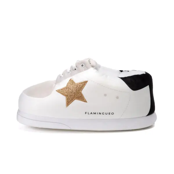 Glitter Star Plush Sneaker Slipper