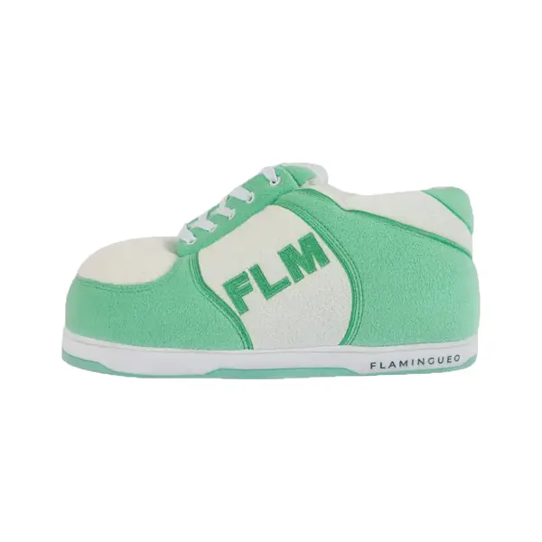 Green Plush Low-Top Slipper - FLM Edition