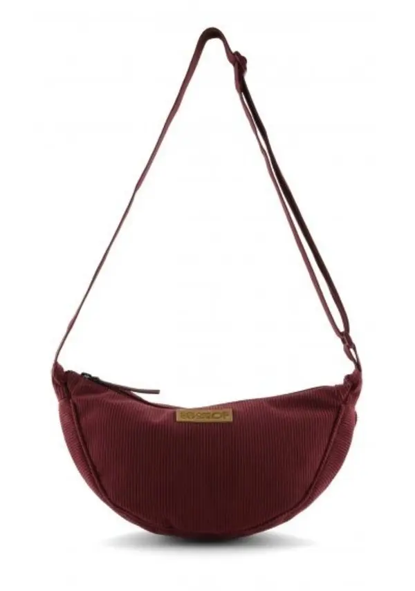 Half-Moon Velvet Shoulder Bag