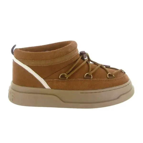 Suede Lace-Up Winter Ankle Boot