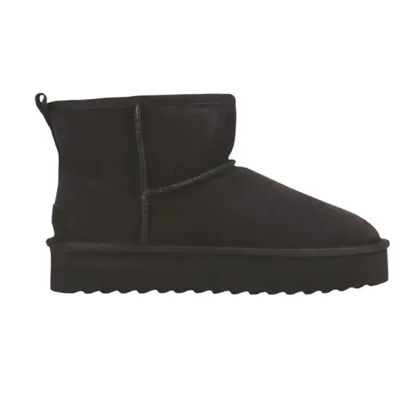 Suede Mini Ankle Boot with Platform