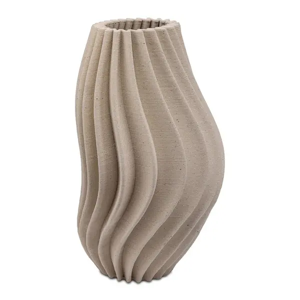 Porcelain vase, Lino, grey, Large Image