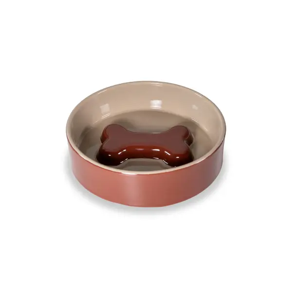 Bone bowl. Ø 16 cm. Color: brown and beige.