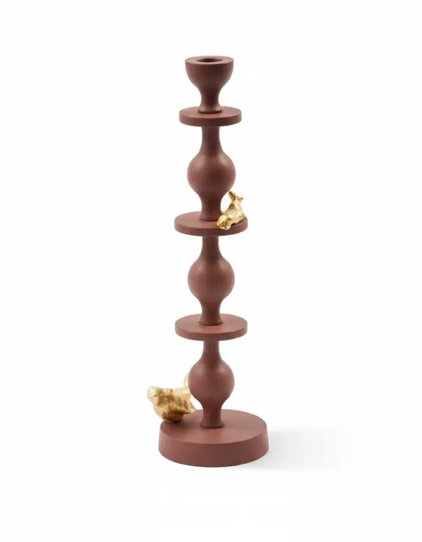 Candle Holder Climbing Pole - Dark Purple L