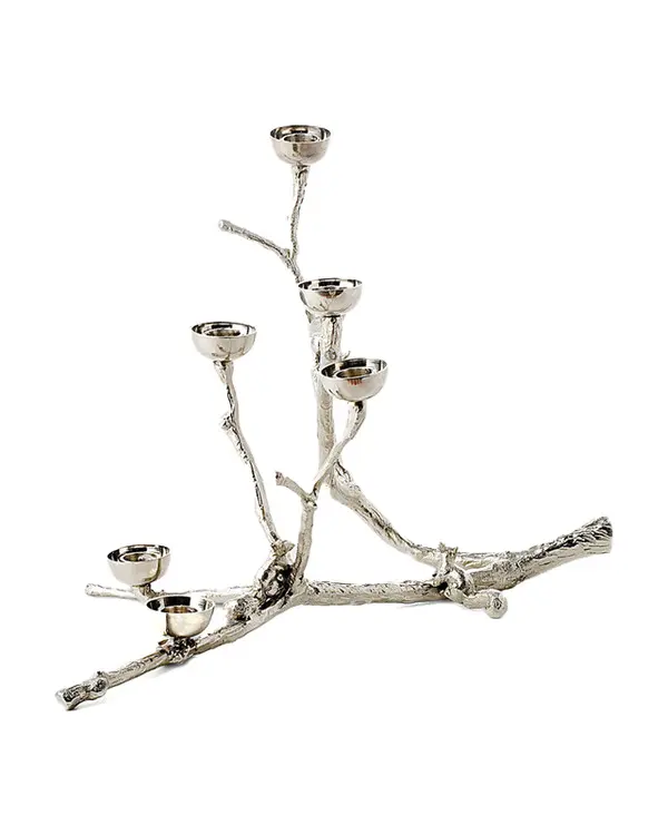 Twiggy Candle Holder with Squirrels