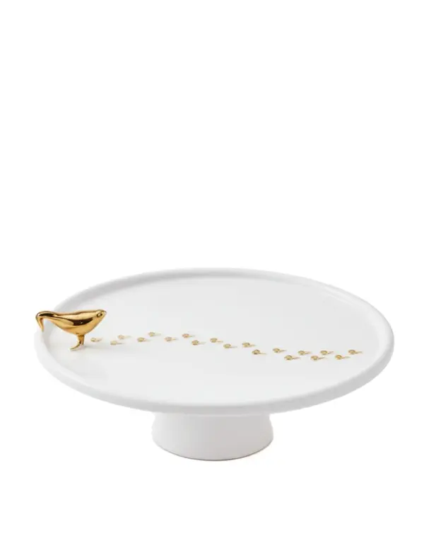 Walking White/Gold Pink Plate Image