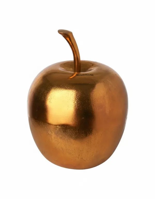 Gold Apple Money Box