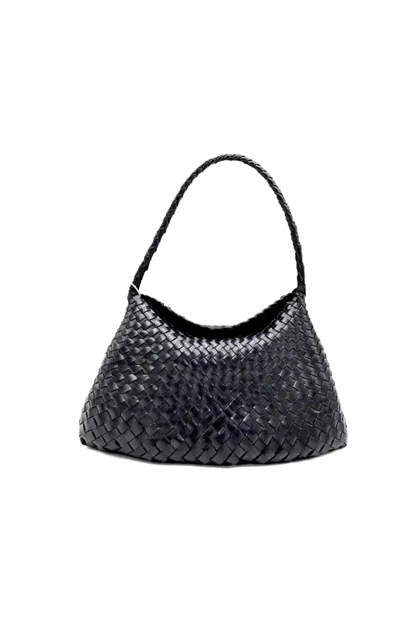 Santa Maria Woven Leather Shoulder Bag