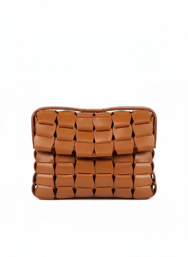 Interwoven Leather Crossbody Bag