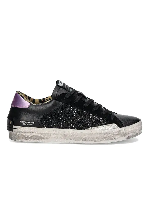 Distressed Black Spark Sneakers Image