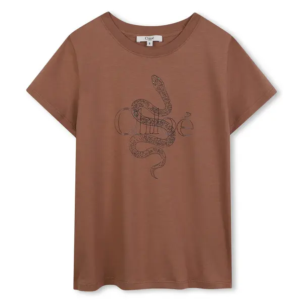 T-shirt with Snake Print - Junior