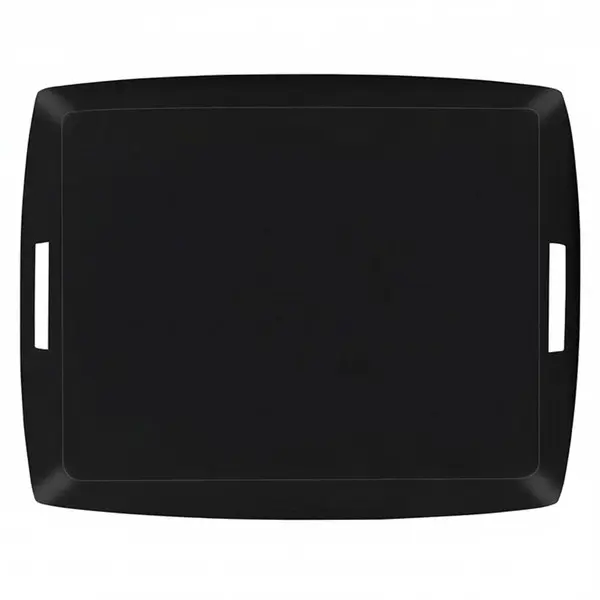 ACRYLIC TRAY 54*43 LINEN BLACK 