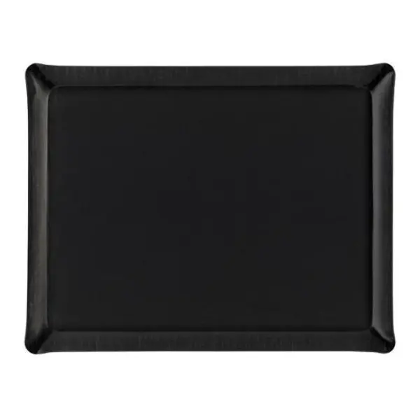ACRYLIC TRAY 37*28 LINEN BLACK