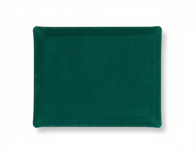 PLATEAU ACRYLIC 46*36 LIN GREEN EMERALD