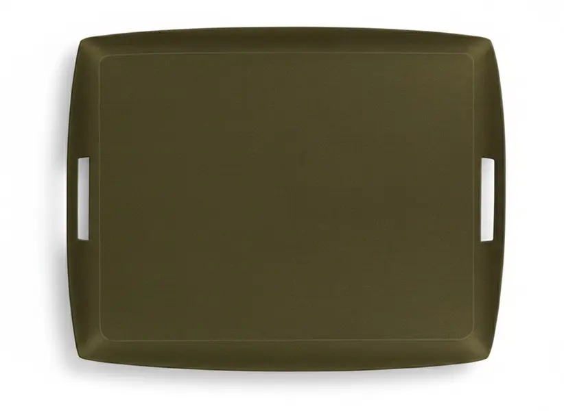 ACRYLIC TRAY 54X43CM SECRET GREEN OLIVE