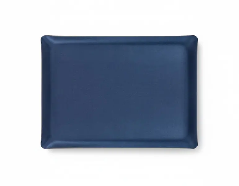 ACRYLIC TRAY 46X36CM SECRET NAVY BLUE