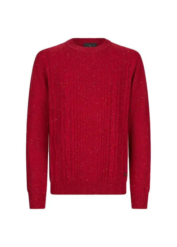 Cable Knit Wool Sweater Image