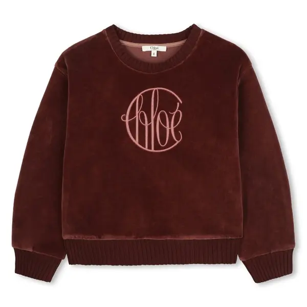 Organic Framing Velvet Crewneck Sweatshirt - Junior