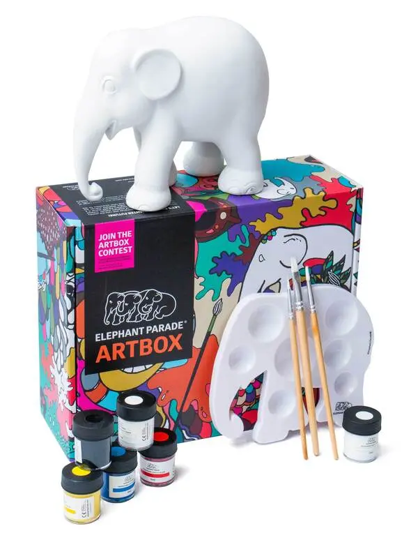 Elephant Statue Artbox 15cm