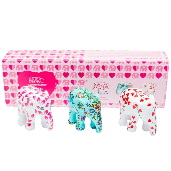 Pack of 3 - Elephant Statue With Love 3x7 (7cm)