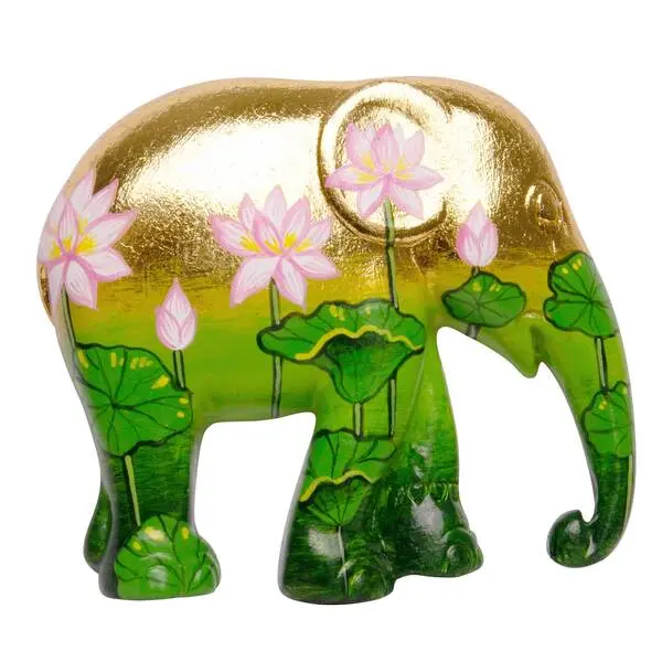 Elephant Parade Magnet 7cm Golden Lotu
