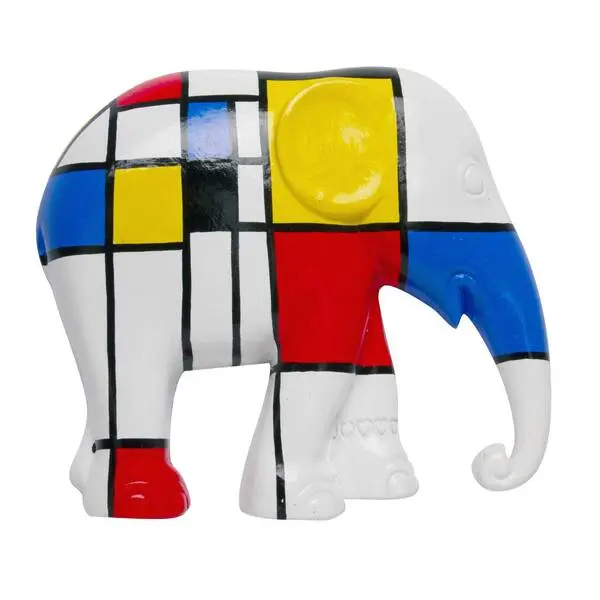 Elephant Parade Magnet 7cm Hommage to Mondriaan