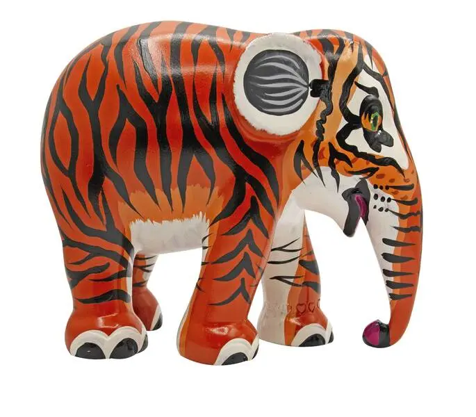 Elephant Statue Tigerphant 20cm