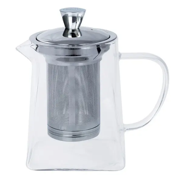 Square Glass Teapot 0.8 L Rooibos - Screw-On Filter