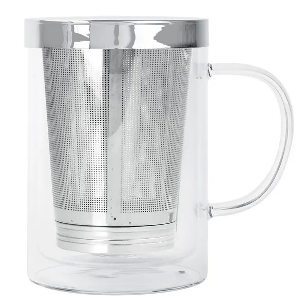 Double-Walled 0.4l Verbena Tea Cup With Infuser - Screw-On Filter