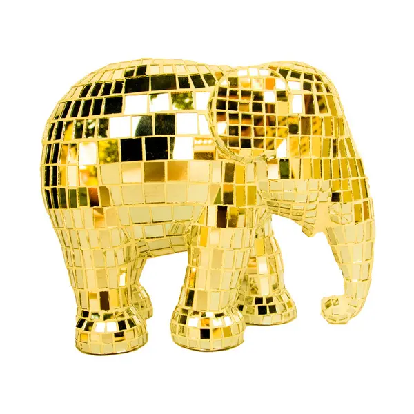 Elephant Statue Disco Disco Gold 20cm