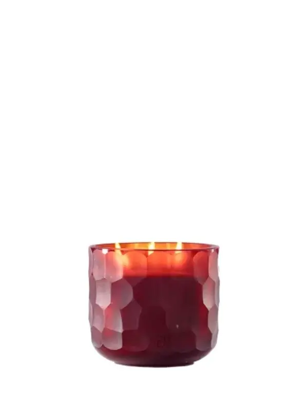 Circle Red Zanzibar Candle 12X11cm Small