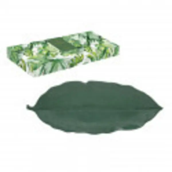 Porc.Serving platter 47x19 cm tropical leaf shape