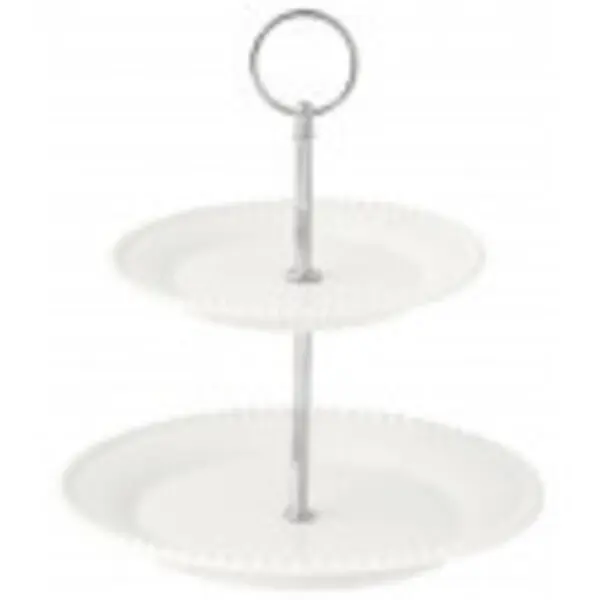 Porcelain 2 Tier Cake Plate Ø 16/21 Cm 