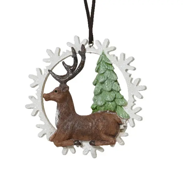 Hanger polyresin Deer