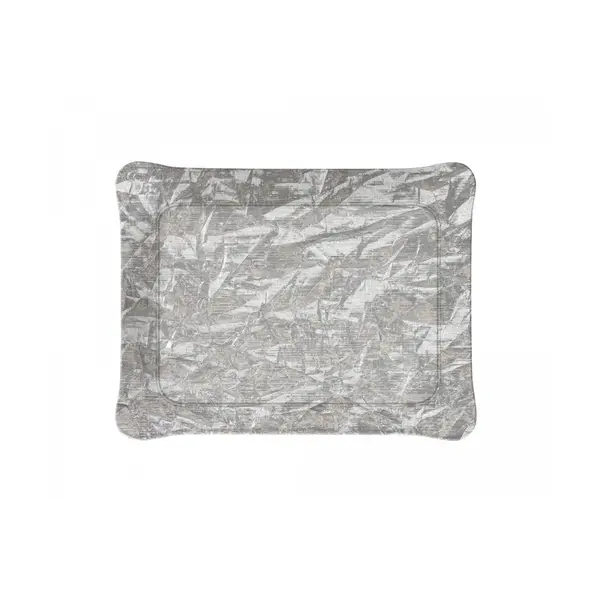 ACRYLIC TRAY  46*36cm OLD SILVER