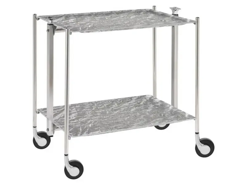 TROLLEY 2 LEVELS SILVER FINISH OLD SILVER Image
