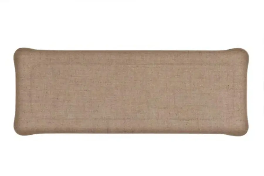 ACRYLIC TRAY 37*13 LINEN NATURAL