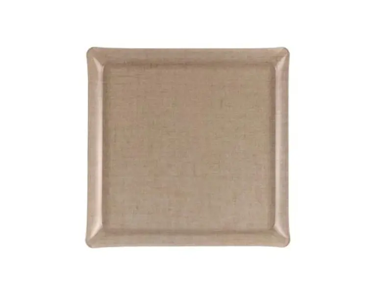 ACRYLIC TRAY 36*36 LINEN NATURAL