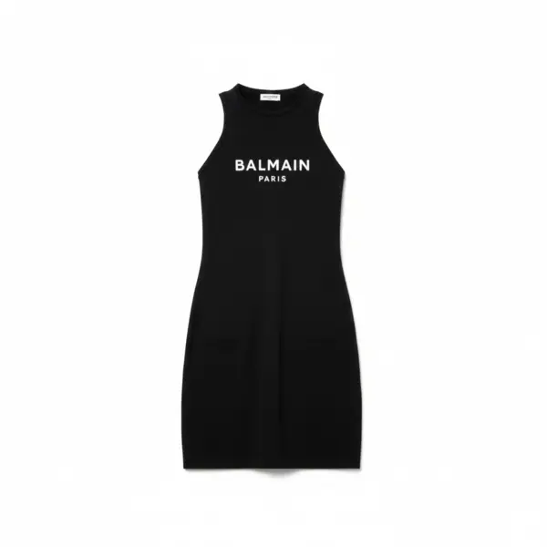 Sleeveless Racerback Logo Mini Dress