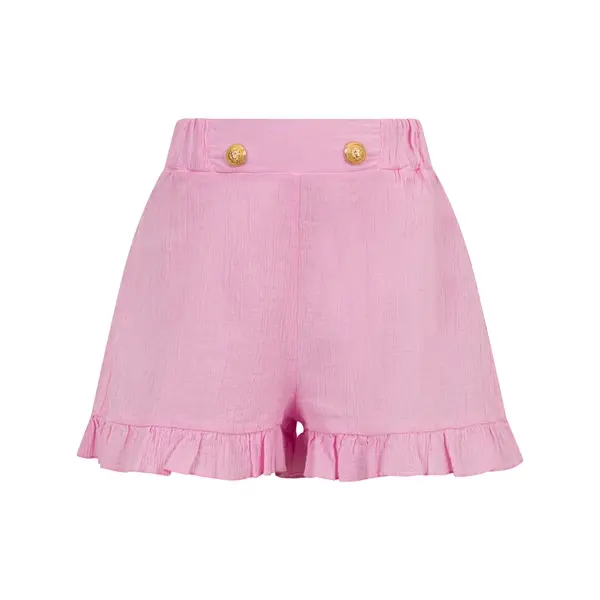 Cotton Ruffled Shorts