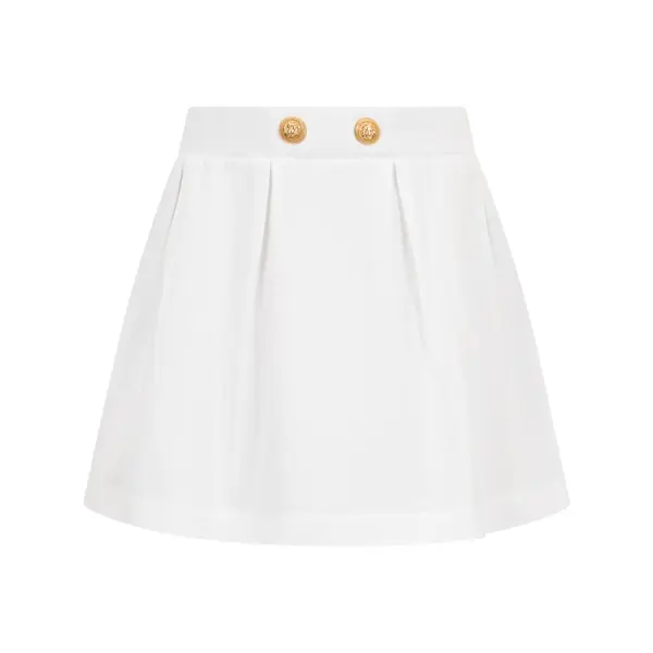 Cotton Pleated Skirt