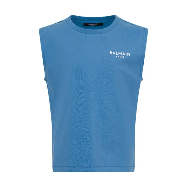 Sleeveless Cotton T-Shirt