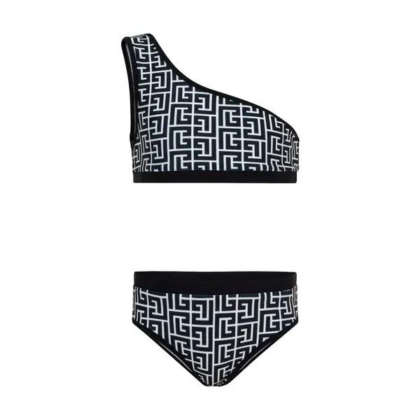 Monogram Asymmetric Bikini