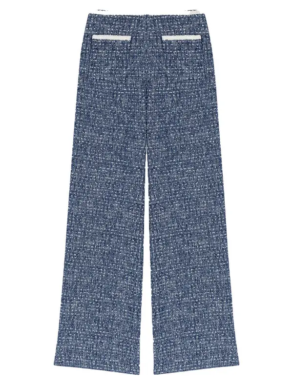 Tweed Wide Leg Trousers