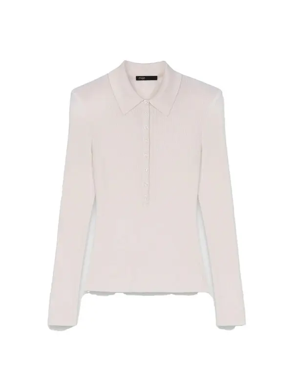 Ribbed Polo Jumper Image