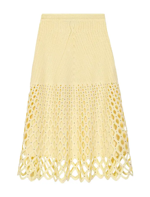 Crochet Skirt With Removable Lining