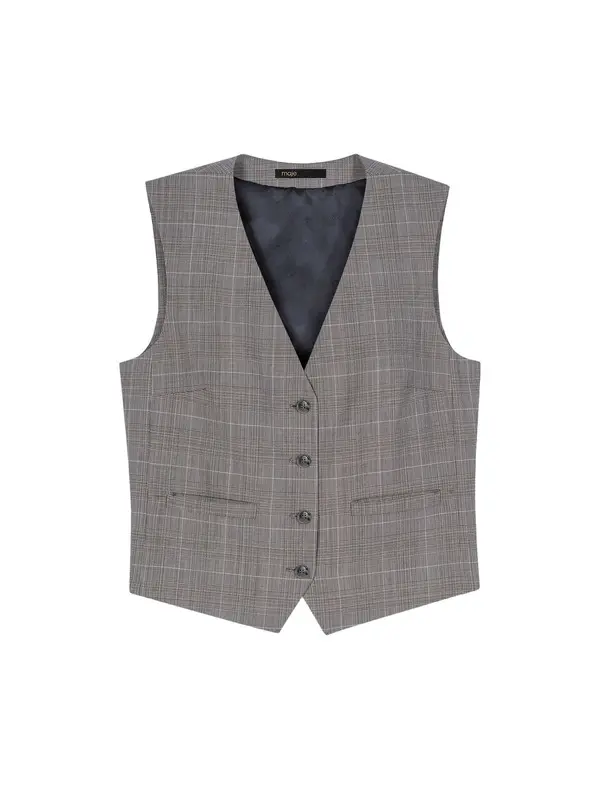 Checked Tailored Jacket Image